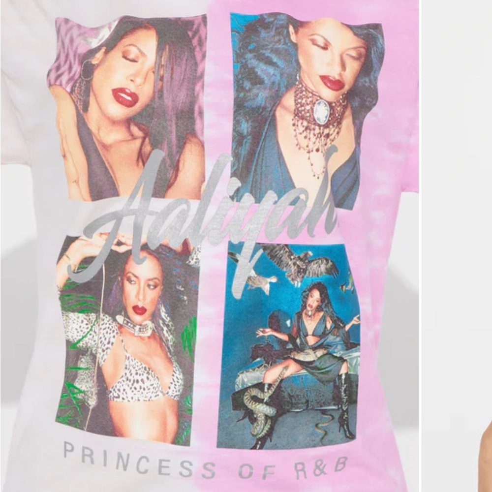 Fashion Nova Pink and White Graphic Tee - Picture 3 of 5